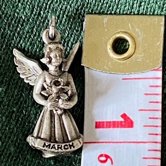 VTG I Creed I STG March Birthday Angel Jonquil Flower Charm - Picture 6 of 9
